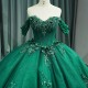 Luxury Green Organza Quinceanera Dress 2024 Dresses Ball Gown Prom Dress Sweet 15 Dresses Party Gown vestido de 15 anos