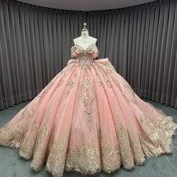 Luxury Quinceanera Dresses Lace Ball Gown Sweetheart High Quality Dress Embroidery Robe De Mariage 2025