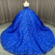 Luxury Sequins Ball Gown Blue Quinceanera Dresses Sleeveless Sweetheart Beaded Princess Evening Gowns vestido de quinceanera