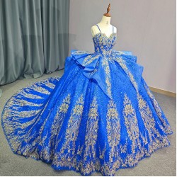 Luxury Spaghetti Straps Shiny Quinceanera Dresses Beads Ball Gown Tulle Sweet 16 Dress Ball Gown Lace Up vestidos de quinceanera