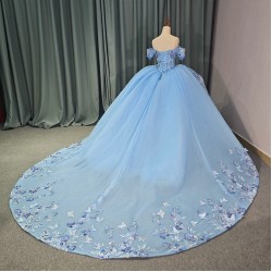 Mexico Traditional Quinceanera Dress 2024 Applique Prom Dress Ball Gown Tiered Bow Evening Gown vestidos de quinceanera