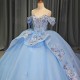 Mexico Traditional Quinceanera Dress 2024 Applique Prom Dress Ball Gown Tiered Bow Evening Gown vestidos de quinceanera