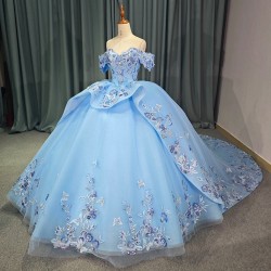 Mexico Traditional Quinceanera Dress 2024 Applique Prom Dress Ball Gown Tiered Bow Evening Gown vestidos de quinceanera