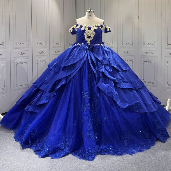 Navy Blue Quinceanera Dress Sweet 15 Evening Dress Crystal Sleeveless Ball Gown Beading Vestido De Quinceanera