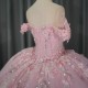 Pink 2025 Quinceanera Dresses Lace Appliques Beading Scoop Cap Sleeve Novelty Customized Ball Gowns Vestidos De 15 Anos