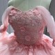 Pink Lace Applique Off The Shoulder Customized Quinceanera Dresses Ball Gown Birthday Lace Up Sweet 15 16 Dress