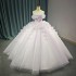 Pink Lace Quinceanera Dresses Puffy Ball Gown Strapless Birthday Lace Up Sweet 15 16 Dress vestido 15 anos quinceanera