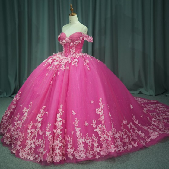 Pink Quinceanera Dress Sweet 15 Evening Dress Crystal Sleeveless Ball Gown Beading Vestido De Quinceanera