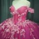 Pink Quinceanera Dress Sweet 15 Evening Dress Crystal Sleeveless Ball Gown Beading Vestido De Quinceanera