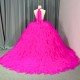 Pink Quinceanera Dresses for 15 Anas Customized Halter Ball Gown Court Train Lace Up Customised vestidos de 15 quinceanera