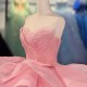 Pink Quinceanera Dresses for Girls Strapless Ruffles Vestidos 15 De Quinceañera Customized vestidos de quinceañera