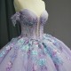 Princess Sweetheart Ball Gown 2024 Quinceanera Dresses Beading Beaded Celebrity Party Gowns 3D Flowers vestidos 15 anos