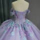 Princess Sweetheart Ball Gown 2024 Quinceanera Dresses Beading Beaded Celebrity Party Gowns 3D Flowers vestidos 15 anos
