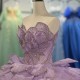Purple Glitter Ball Gown Princess Quinceanera Dress Ruffle Sequin Appliques Custom Beaded Sweet 16 Dress Vestidos De 15 Años