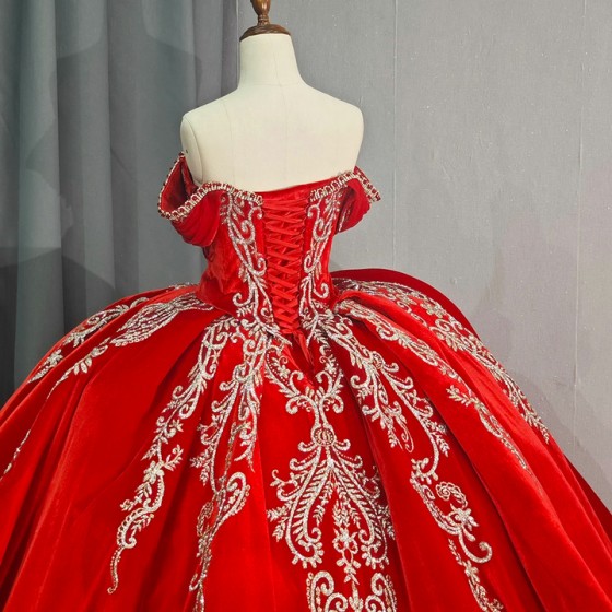 Quinceanera Dresses 2024 New Sweet Flower Party Dress Classic Off The Shoulder Birthday Gown Graduation Dress vestidos 15 anos