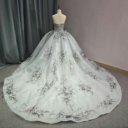 Quinceanera Dresses for Girls 3D Appliques Draped Strapless Lacing up Customized 15 Anos Vestido Drop Shipping vestidos 15 anos
